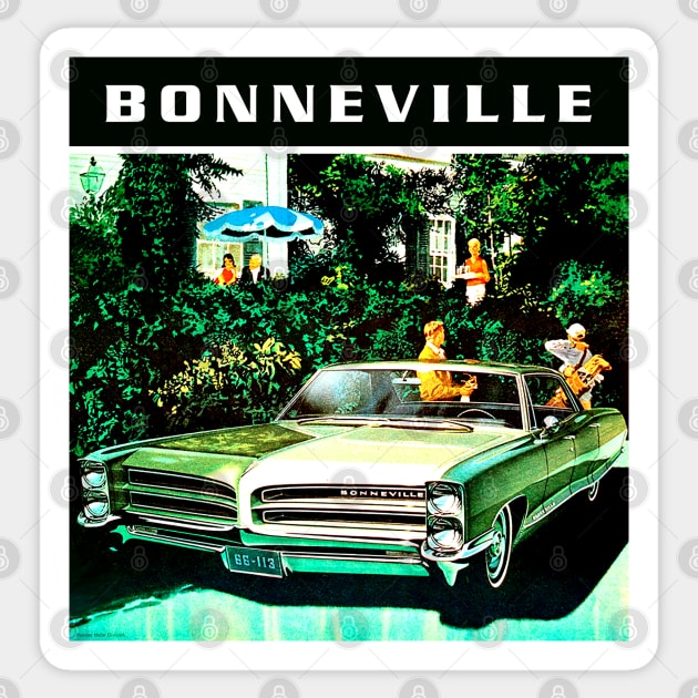 Pontiac Bonneville Sticker by Midcenturydave